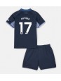 Tottenham Hotspur Cristian Romero #17 Venkovní dres pro děti 2023-24 Krátký Rukáv (+ trenýrky)